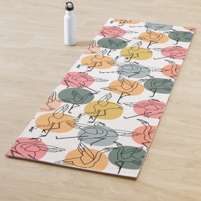 Yoga poses pattern | Yoga seamless pattern 37 Mat (In Situ)