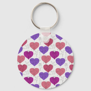 Yoga poses pattern Yoga seamless pattern 3 Keychain