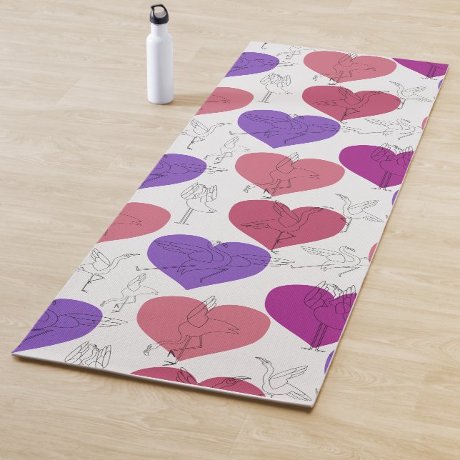 Yoga poses pattern | Yoga seamless pattern 3 Mat (In Situ)