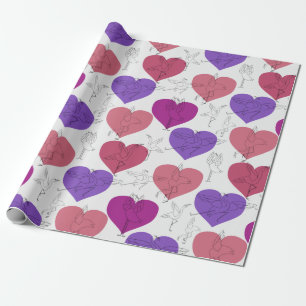 Yoga poses pattern Yoga seamless pattern 3 Wrapping Paper