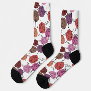 Yoga poses pattern   Yoga seamless pattern 40 Case Socks
