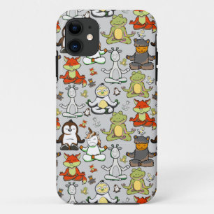 Yoga poses pattern Yoga seamless pattern 44 iPhone 11 Case