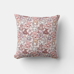 Yoga poses pattern Yoga seamless pattern 48 Throw Pillow