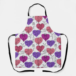 Yoga poses pattern Yoga seamless pattern 4 Apron