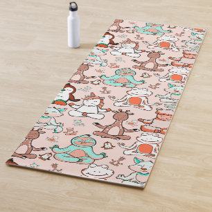 Yoga poses pattern   Yoga seamless pattern 51 Mat