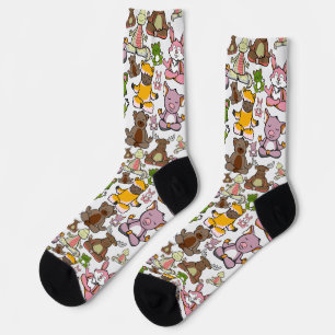 Yoga poses pattern   Yoga seamless pattern 58 Faux Socks