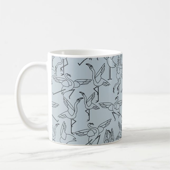 Yoga poses pattern | Yoga seamless pattern 5 Coffee Mug (Left)