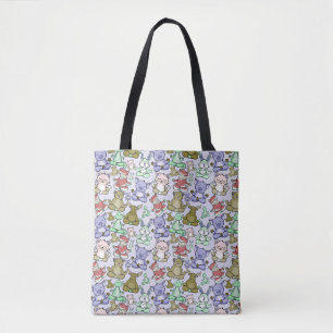 Yoga poses pattern   Yoga seamless pattern 60 Tote Bag