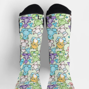 Yoga poses pattern   Yoga seamless pattern 63 Apro Socks