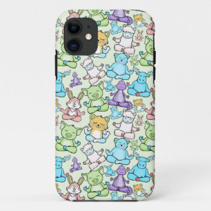 Yoga poses pattern   Yoga seamless pattern 63 iPhone 11 Case