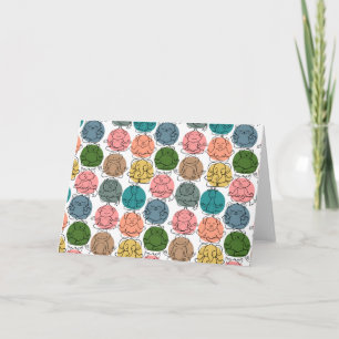 Yoga poses pattern   Yoga seamless pattern 9 Card