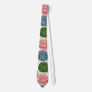 Yoga poses pattern Yoga seamless pattern 9 Tie