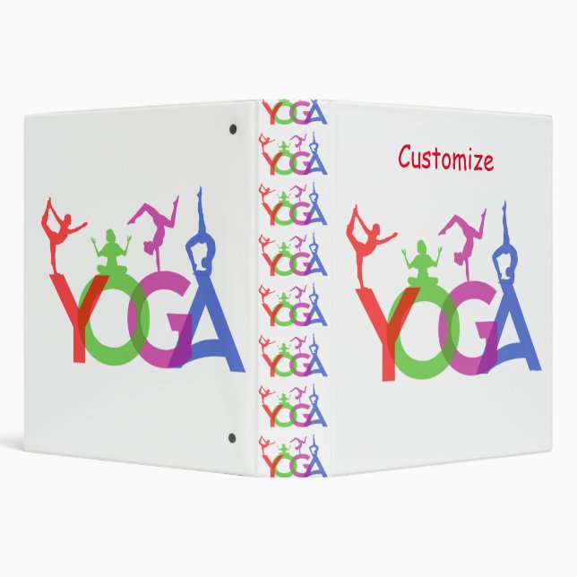 Yoga Poses Silhouettes Thunder_Cove Binder (Background)