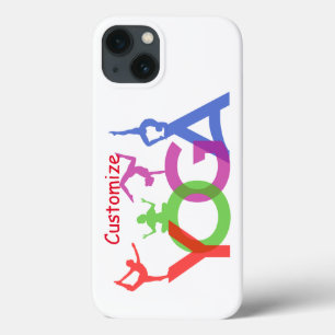 Yoga Poses Silhouettes Thunder_Cove iPhone 13 Case