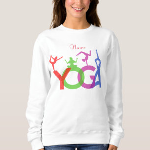 Yoga Poses Silhouettes Thunder_Cove Sweatshirt