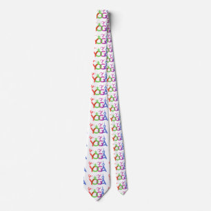 Yoga Poses Silhouettes Thunder_Cove Tie