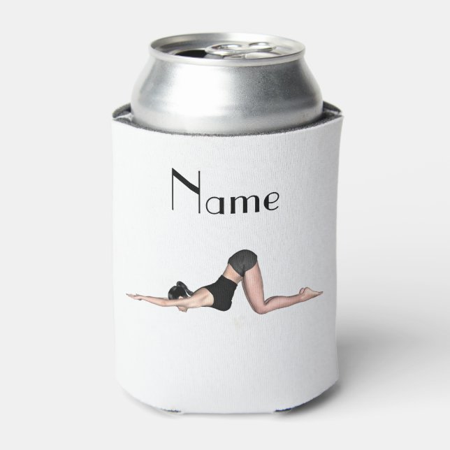 Yoga Poses Thunder_Cove Coaster Can Cooler (Can Front)