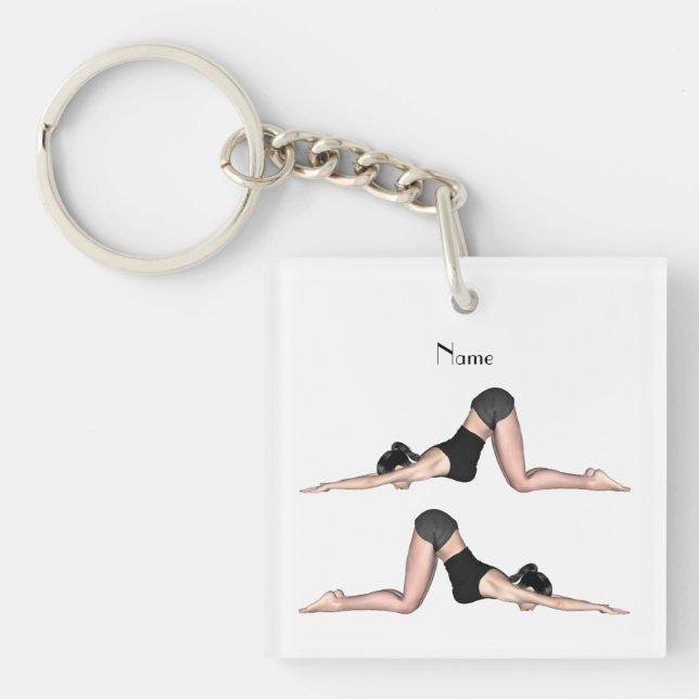 Yoga Poses Thunder_Cove Coffee Mug Keychain (Front)