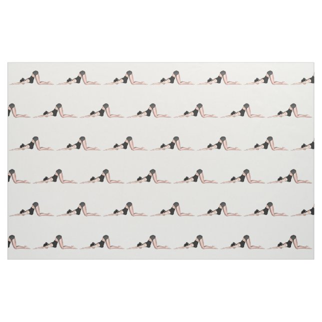 Yoga Poses Thunder_Cove Fabric (Fat Quarter)