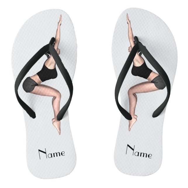 Yoga Poses Thunder_Cove Flip Flops (Footbed)