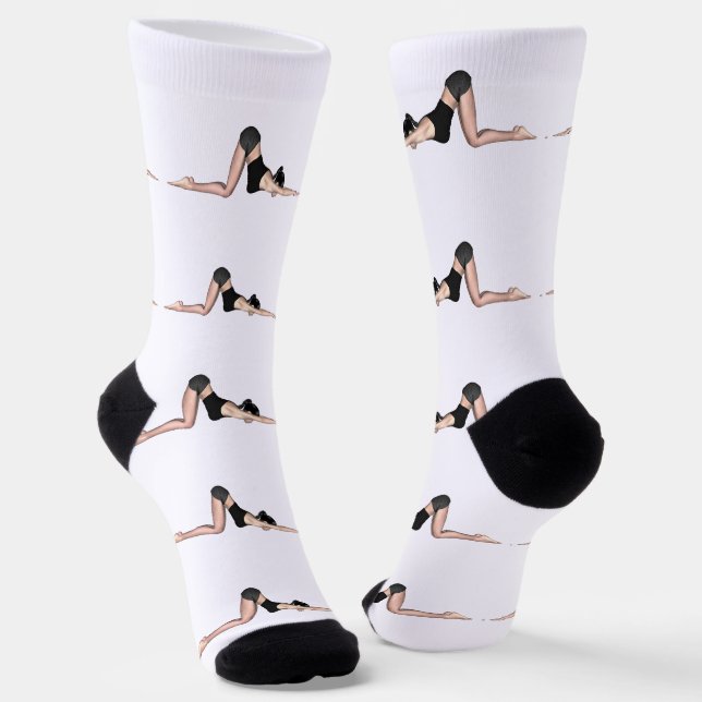 Yoga Poses Thunder_Cove Socks (Angled)