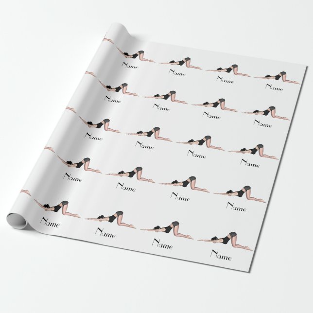 Yoga Poses Thunder_Cove  Wrapping Paper (Unrolled)