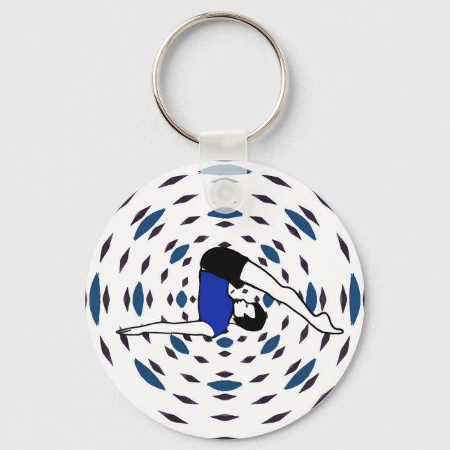 Yoga Poses - Yoga Key Cchains Keychain (Front)