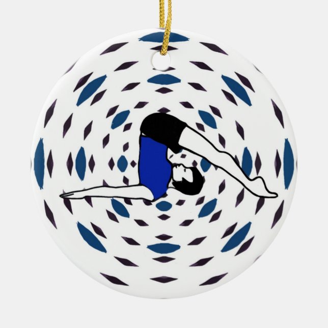 Yoga Poses - Yoga Xmas Ornaments (Front)