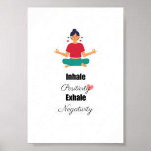 yoga positif cite décoration murale de l'affiche