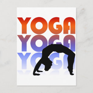 yoga postcard