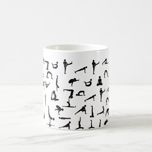 Yoga Postures Mug (Center)