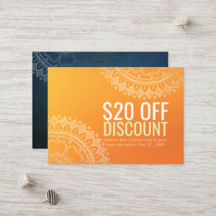 Yoga Professeur Gold Mandala Réduction Coupon Fidé