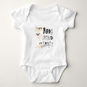 Yoga Pugs Baby Bodysuit