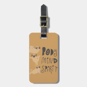 Yoga Pugs Luggage Tag