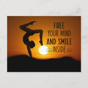 Yoga Quotes your own custom yoga photo Postcard