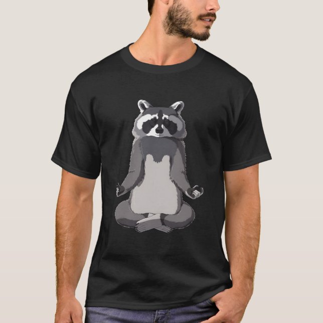 Yoga Raccoon T-Shirt (Front)