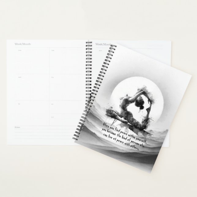 Yoga Reiki à une jambe King Pigeon Pose Aquarelle (Devant avec enveloppe)