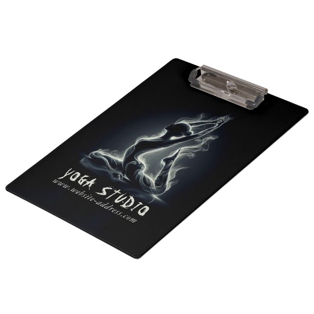 Yoga Reiki Instructor One-Legged King Pigeon Pose Clipboard (Angled)