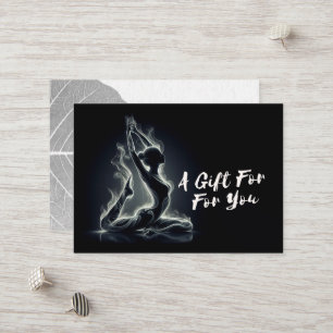 Yoga Reiki Instructor One-Legged King Pigeon Pose Discount Card