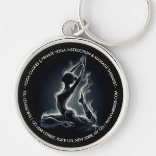 Yoga Reiki Instructor One-Legged King Pigeon Pose Keychain