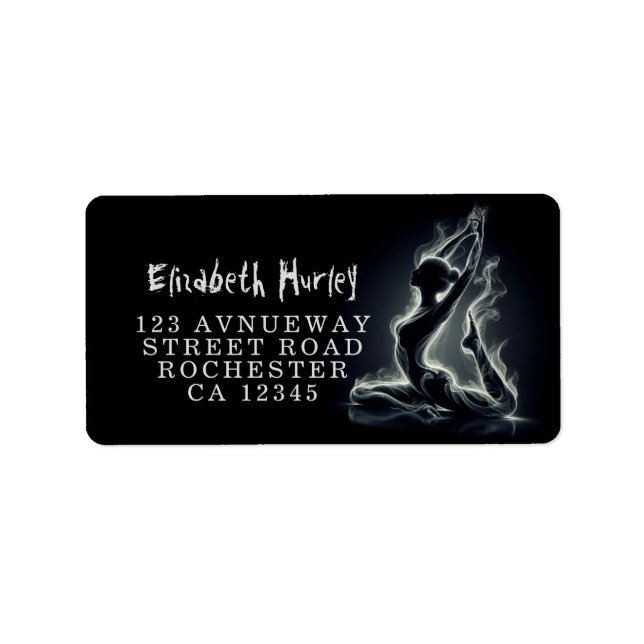 Yoga Reiki Instructor One-Legged King Pigeon Pose Label (Front)