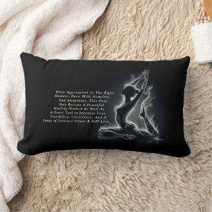 Yoga Reiki Instructor One-Legged King Pigeon Pose Lumbar Pillow