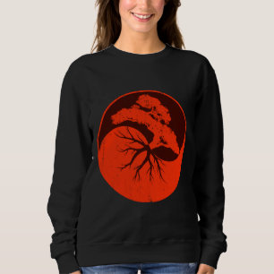 Yoga Retro Yin Yang Fitness  Yoga Teacher Sweatshirt