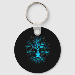 Yoga Rooted And Growing Meditation Tree Of Life Yo Keychain