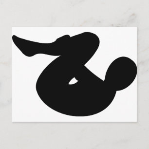 yoga - salto postcard