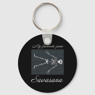 Yoga Savasana - My Favorite Pose Keychain