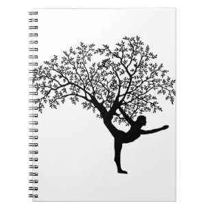 yoga save trees notebook