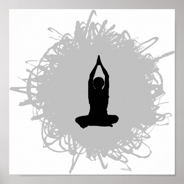 Yoga Scribble Style Poster (Front)