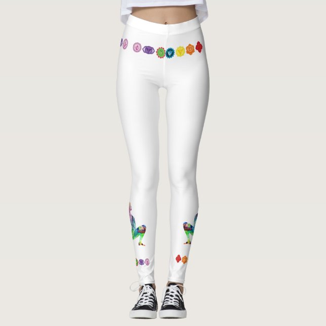 Yoga Seven Chakras Leggings (Front)