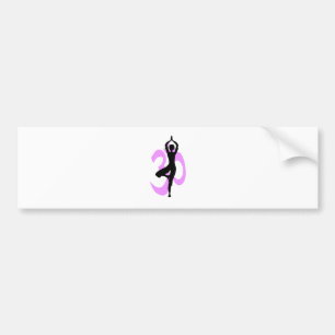 Yoga Silhouette Bumper Sticker
